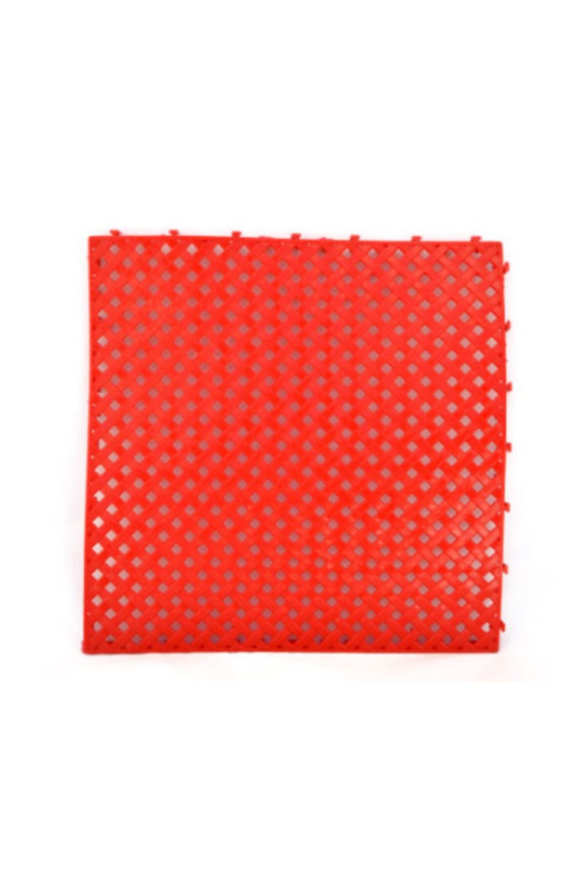 8697451231679 Plastik Geçmeli Kırmızı Yer Karosu 33*33 Cm 12 Adet - Görsel 1