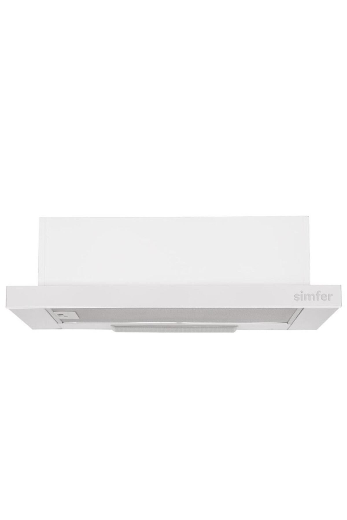 8699272867422 8510 Aspiratör, 60 Cm, Sürgülü, Beyaz - Görsel 1