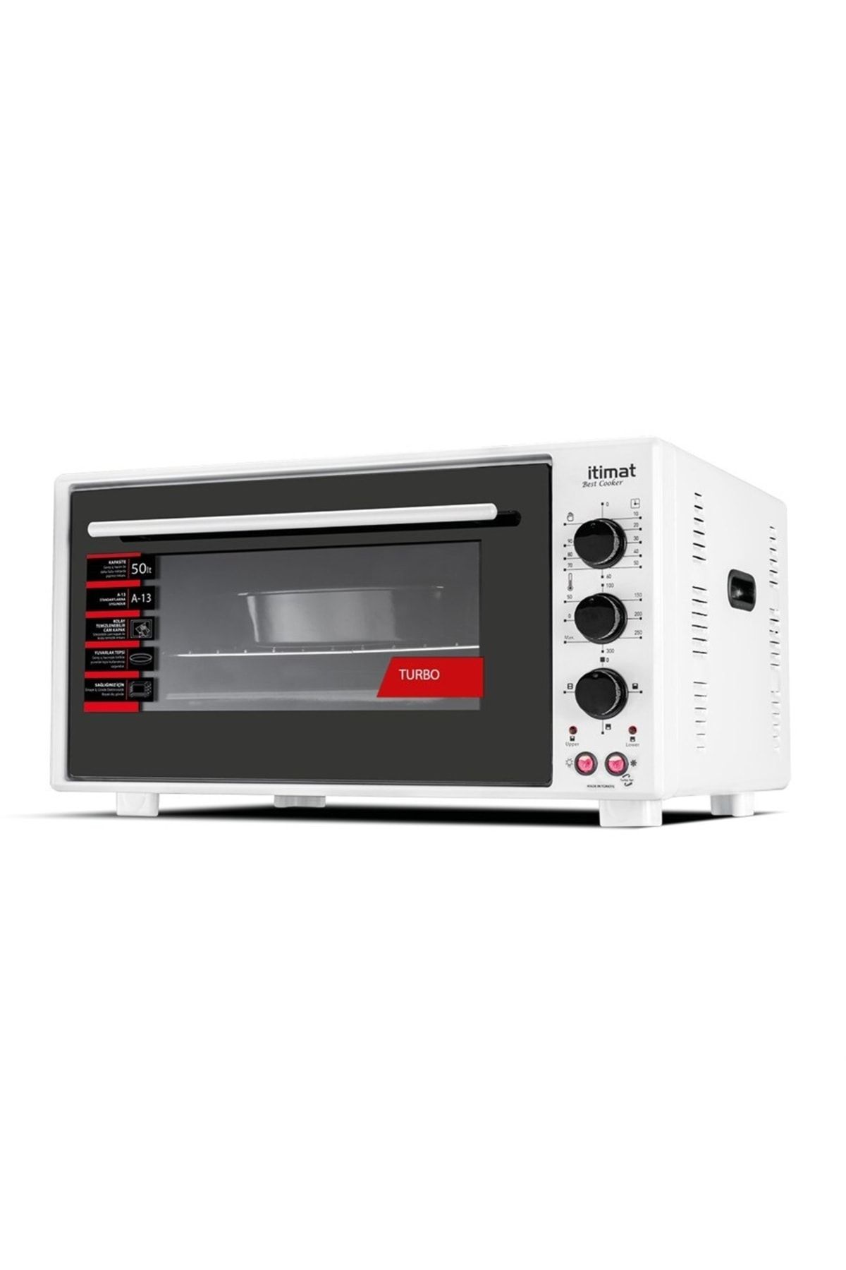 TXC803E05658925 Mini Fırın Köşeli 50lt 8020 Beyaz - Görsel 1