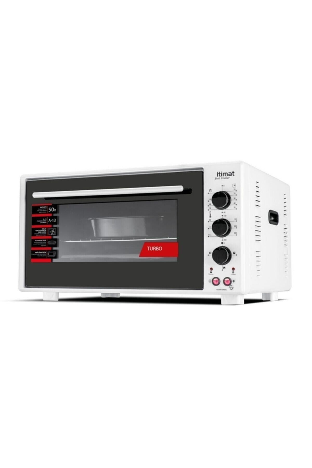 8697413492281 8020 Beyaz 50 Lt Köşeli Fırın - Görsel 1