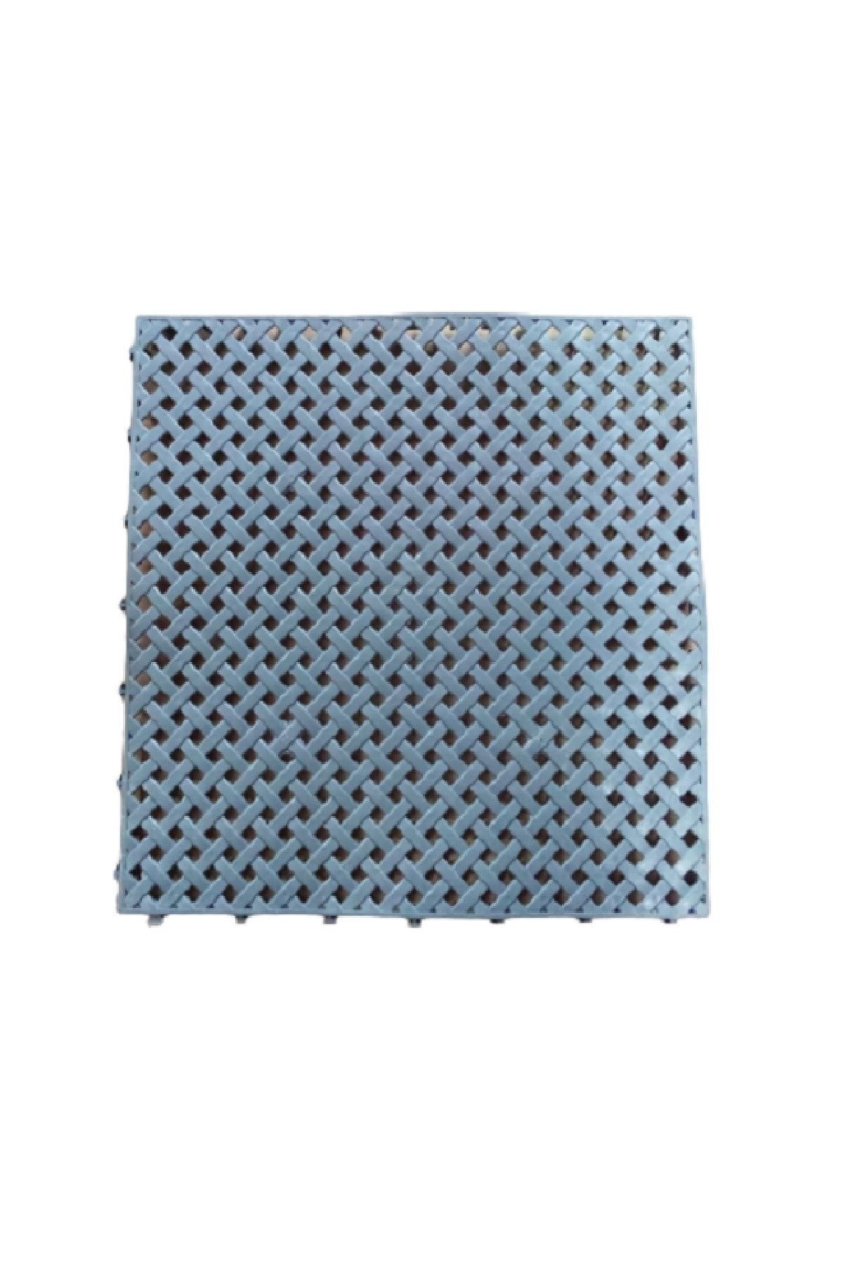 86974512315512 Plastik Geçmeli Gri Yer Karosu 33*33 Cm 12 Adet - Görsel 1