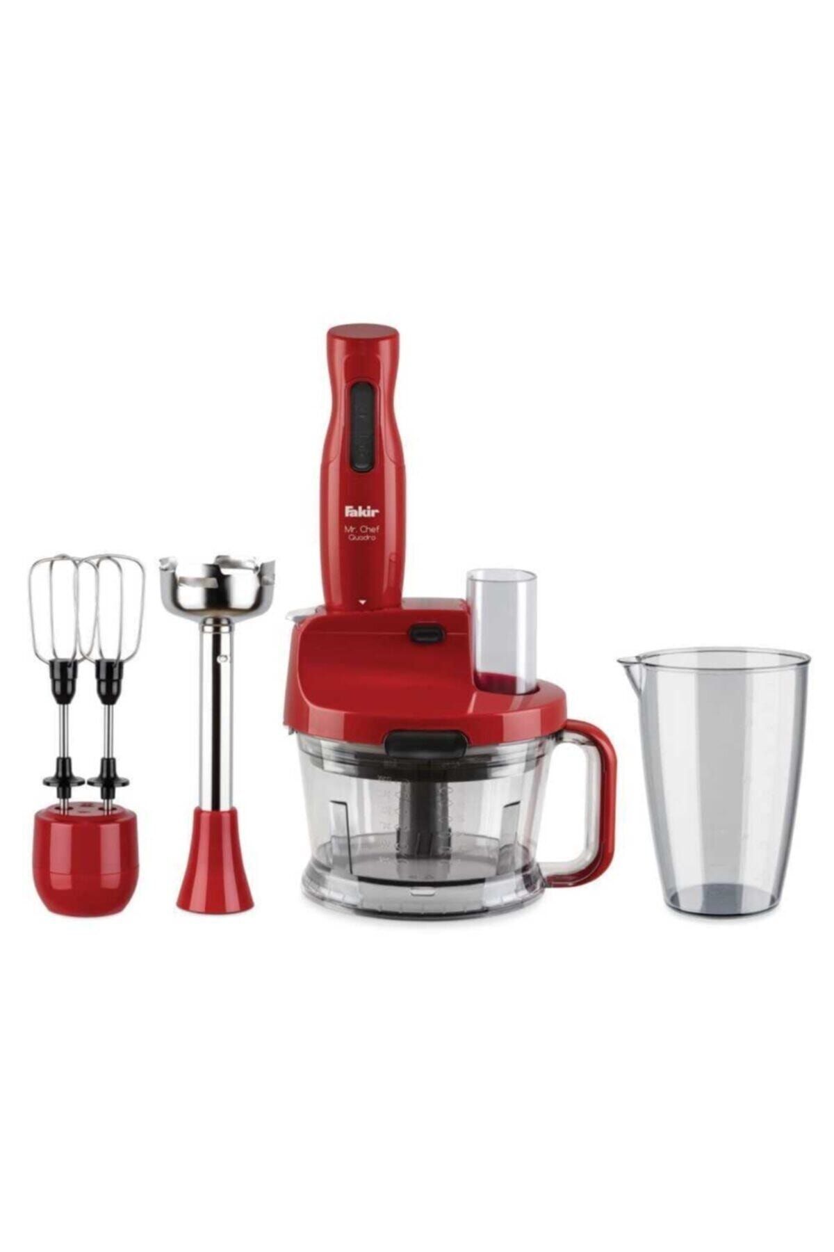 8690394682719ULU5 Mr Chef Quadro Kirmizi 1000 W Blender Seti - Görsel 1