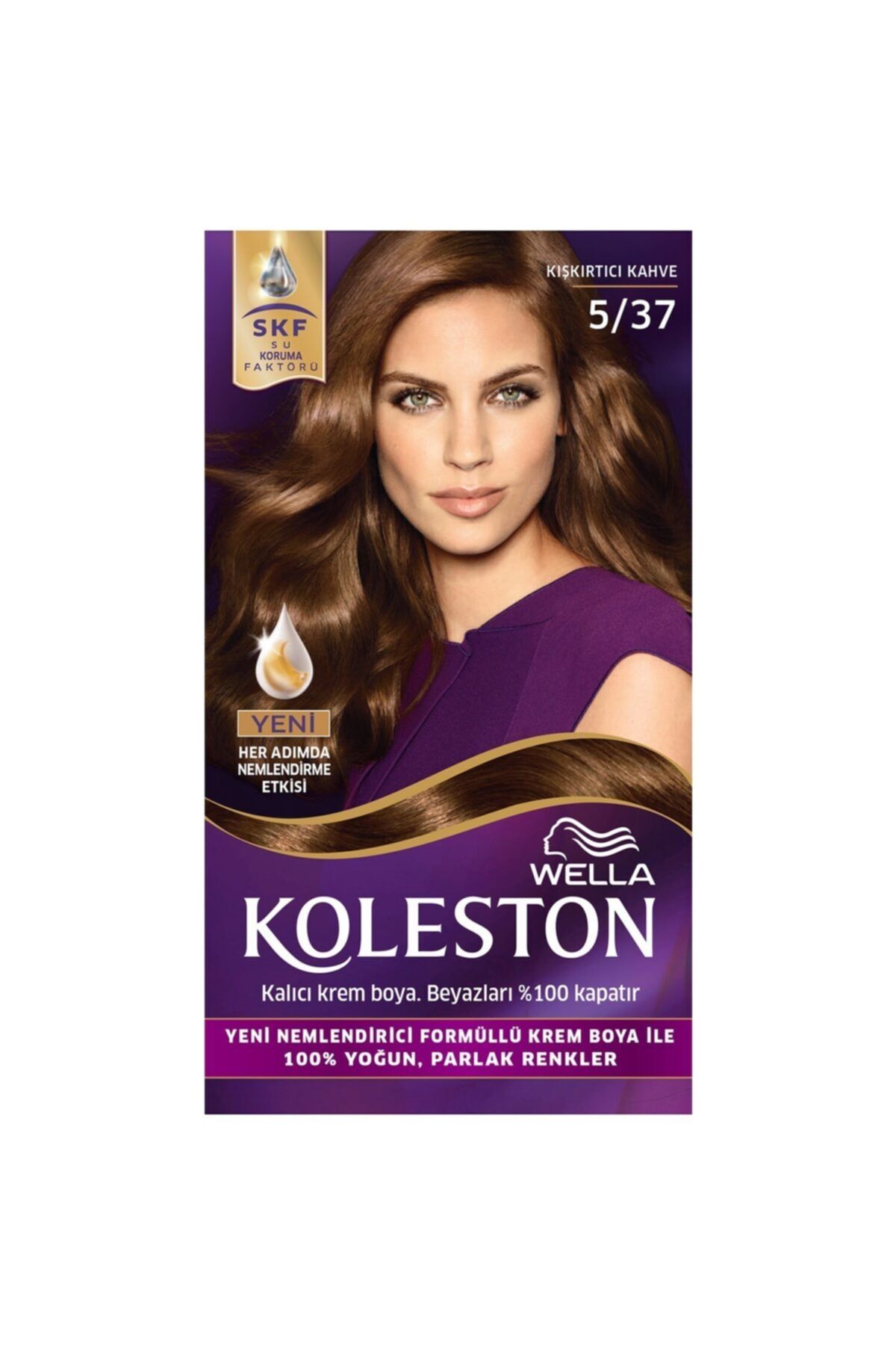 kmna41255874589658 Wella Kıt 5/37 Kışkırtıcı Kahve Saç Boyası - Görsel 1